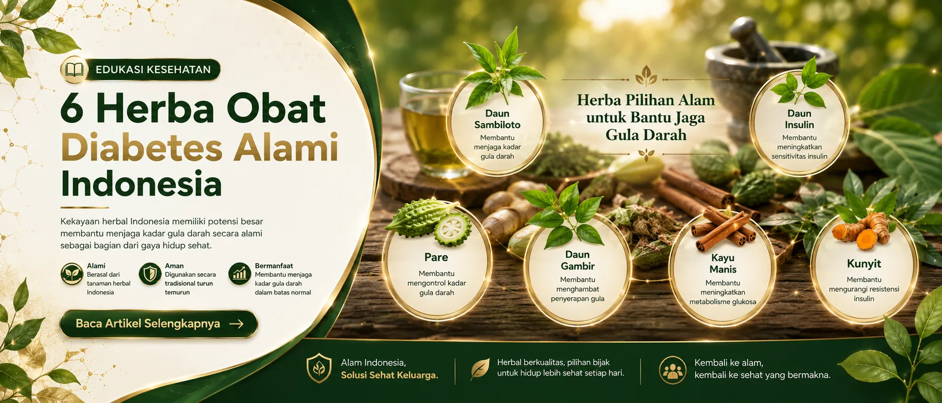 6 Herbal Obat Diabetes Alami Indonesia